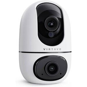 Indoor WiFi Security Camera - 360° PTZ, Baby & Pet Monitor, Night Vision